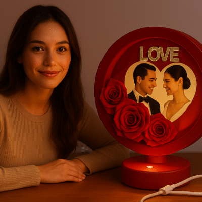 GlowHeart Romantic LED Photo Lamp