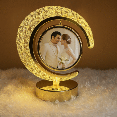 Moonlight Crystal Glow Photo Frame Lamp